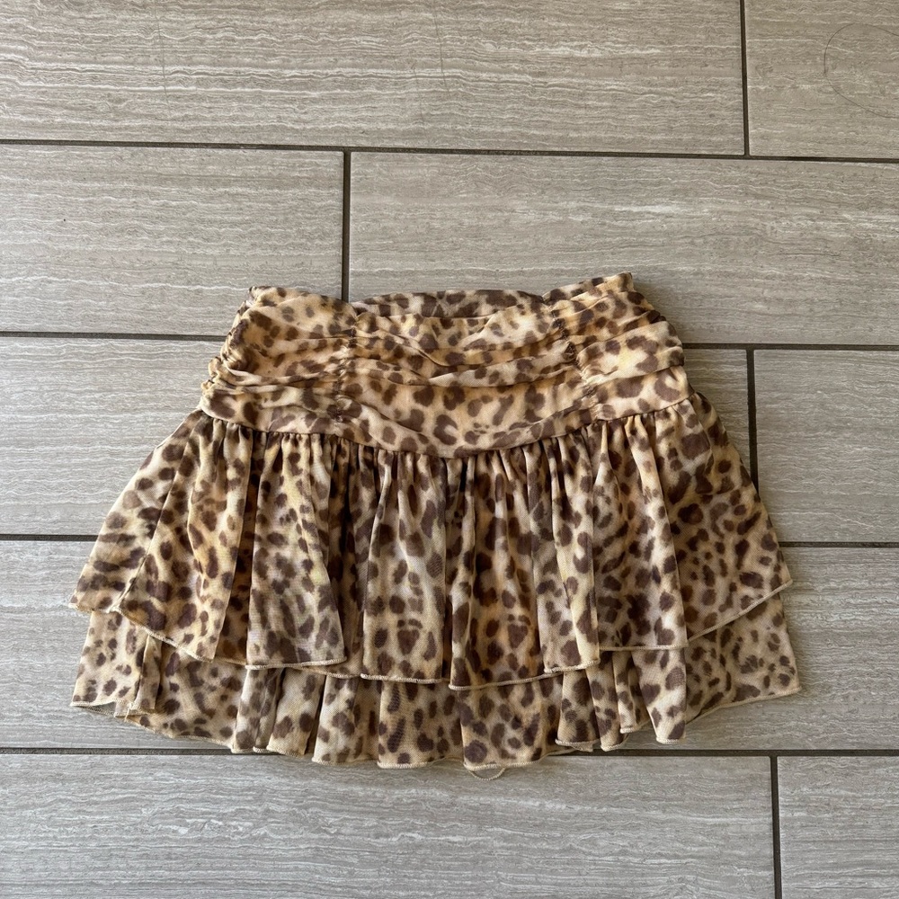 Leopard Print Skirt